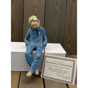 Marge Crunkleton Limited Edition Fisherman Figure Signed and COA Lincoln County